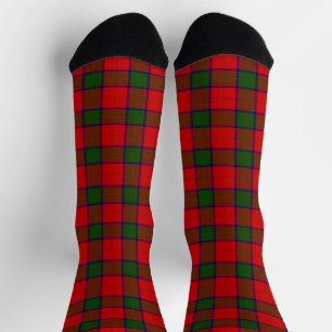 Calcetines Robertson tartan platillo rojo