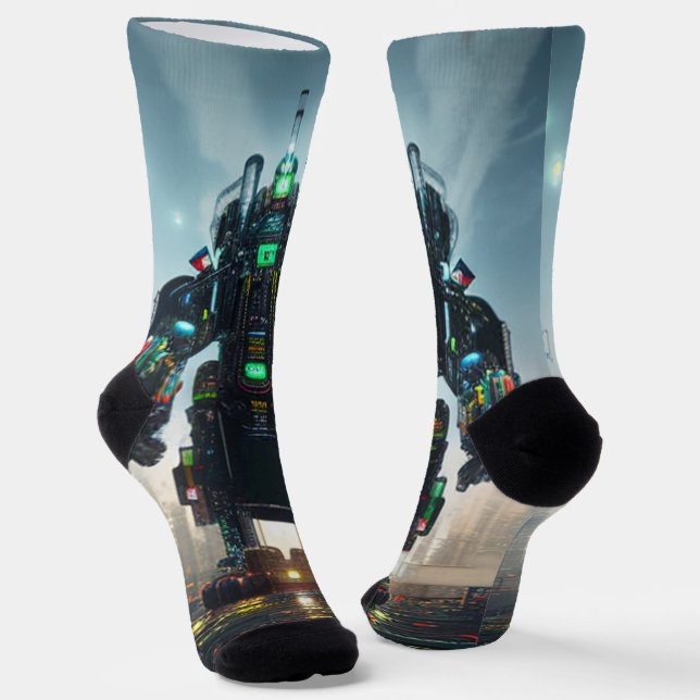 Calcetines Robot 4 premium socks (Angular)