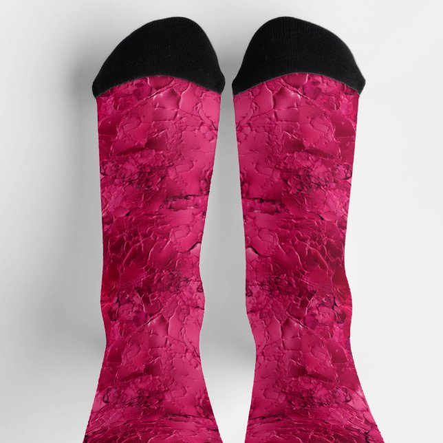 Calcetines Rojo de fresa (Arriba)