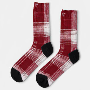 Calcetines rojos de cuadros para las fiestas – Cál