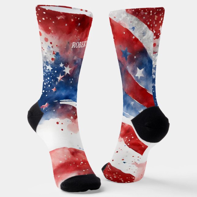 Calcetines rojos y azules del 4 de julio (Angular)