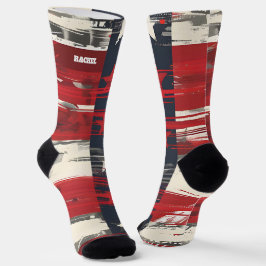 Calcetines rojos y azules del 4 de julio