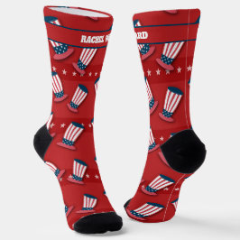 Calcetines rojos y azules del 4 de julio