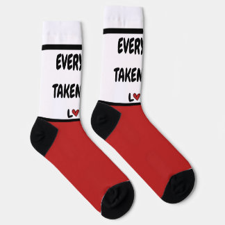 Calcetines Romantic Every Step Taken With Love Red Hearts Cre