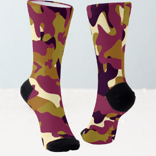 Calcetines Ropa de camuflaje camu camuflaje púrpura mujeres