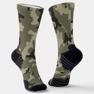 Calcetines Ropa deportiva de calle con camuflaje verde atenua