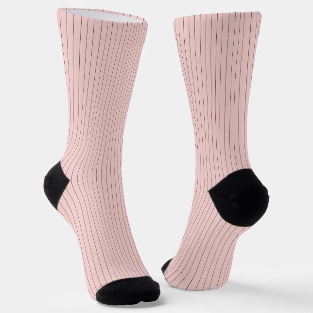 Calcetines Rosa con pinzas negras (Angular)