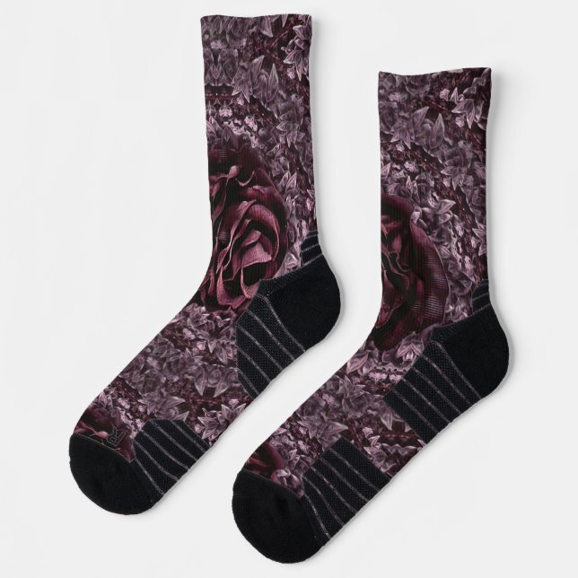 Calcetines Rosa Mandala (Izquierda)
