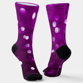 Calcetines Rosa oscuro magenta fucsia brillante bokeh abstrac