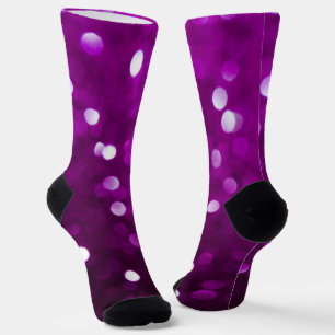 Calcetines Rosa oscuro magenta fucsia brillante bokeh abstrac