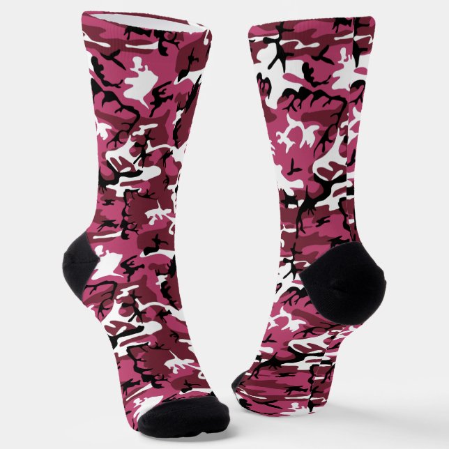 Calcetines rosados de camo (Angular)