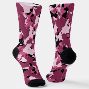 Calcetines rosados de camo