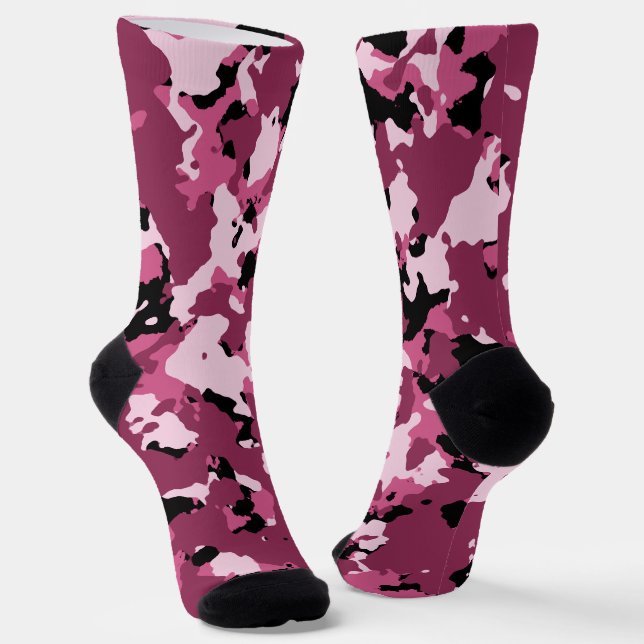 Calcetines rosados de camo (Angular)