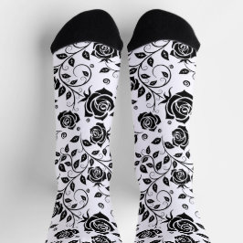 Calcetines Rosas negros