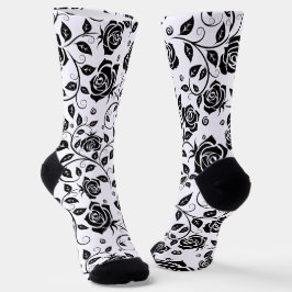 Calcetines Rosas negros