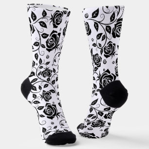 Calcetines Rosas negros