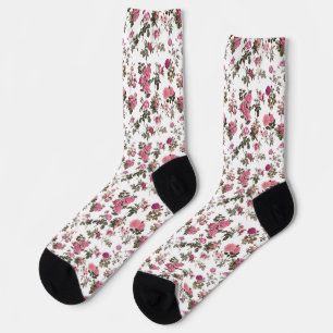 Calcetines Rosas rosadas vintage