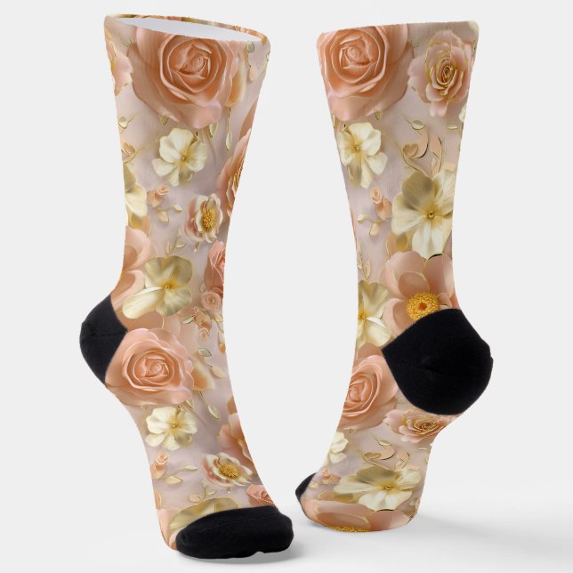 Calcetines Rosas y flores de marfil en un contexto soñador (Angular)