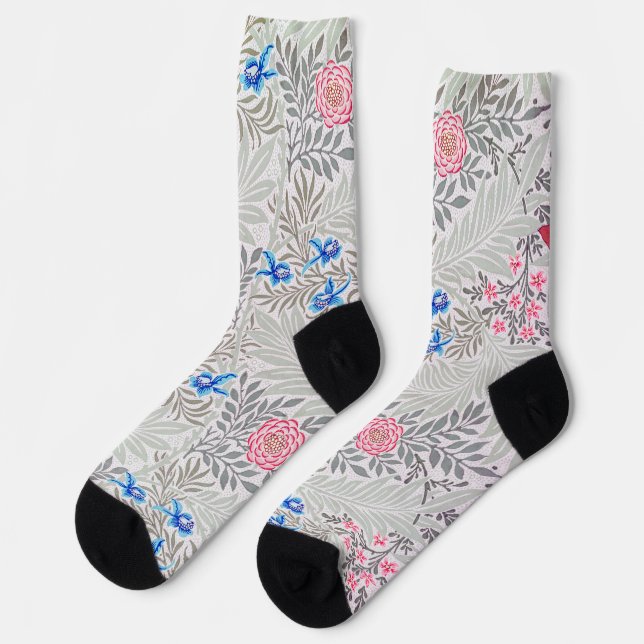 Calcetines Rose and Larkspur, William Morris (Izquierda)