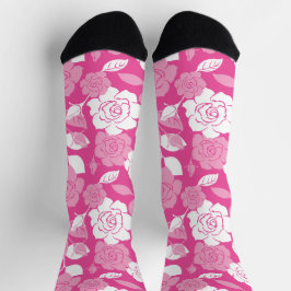 CALCETINES ROSE PATTERN (PINK)
