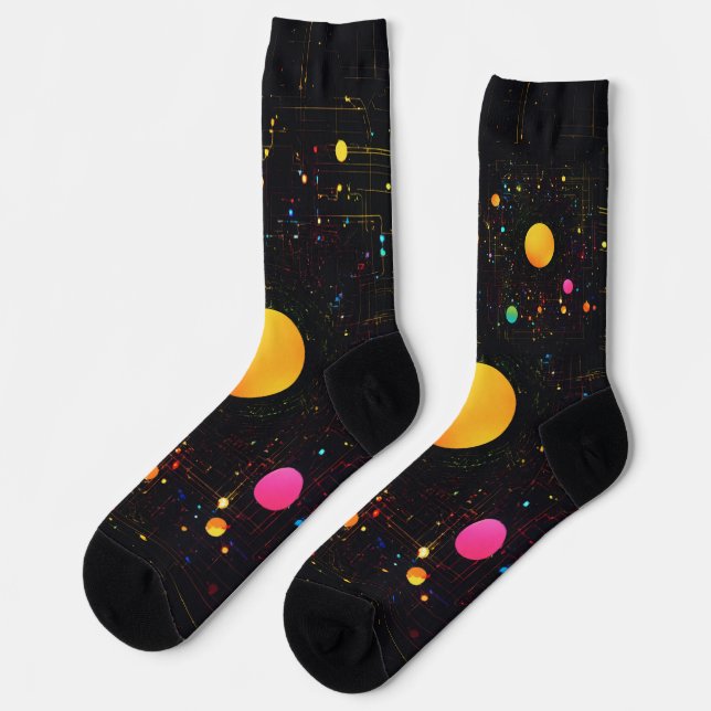 Calcetines Rótulo sin texto negro equipo de fondo (Izquierda)