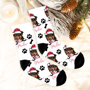 Calcetines Rough Collie Dog Navidades personalizados