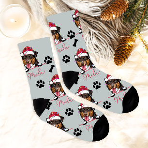 Calcetines Rough Collie Dog Navidades personalizados
