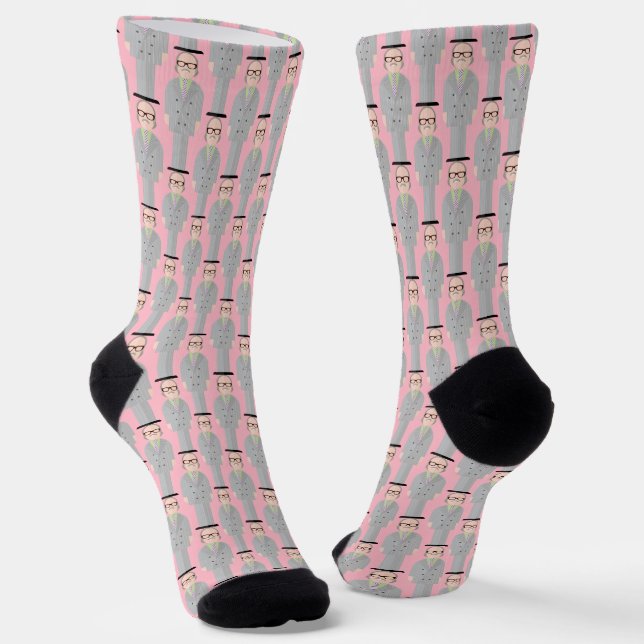 Calcetines Royal – Eccentric Character Pattern Crew Socks 1 (Angular)