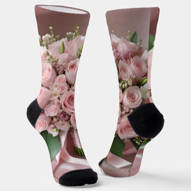Calcetines "Rubor of Love: Un Bouquet de romance eterno" (Angular)