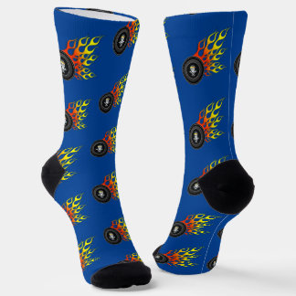 Calcetines Rueda de llamas mecánica