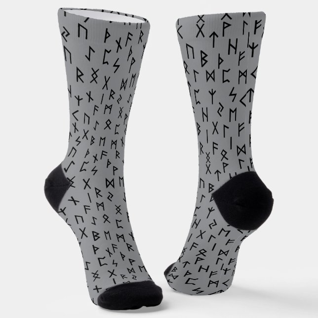 Calcetines Runas del futhark antiguo (Angular)