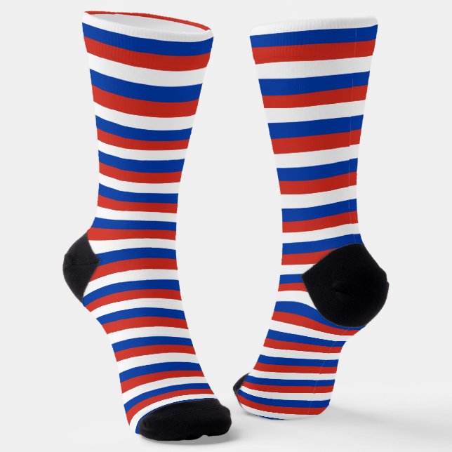 Calcetines Rusia Socks, moda patriótica de la bandera rusa (Angular)