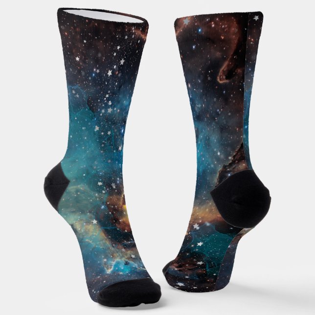 Calcetines Rusty Blue Cloud Nebula (Angular)