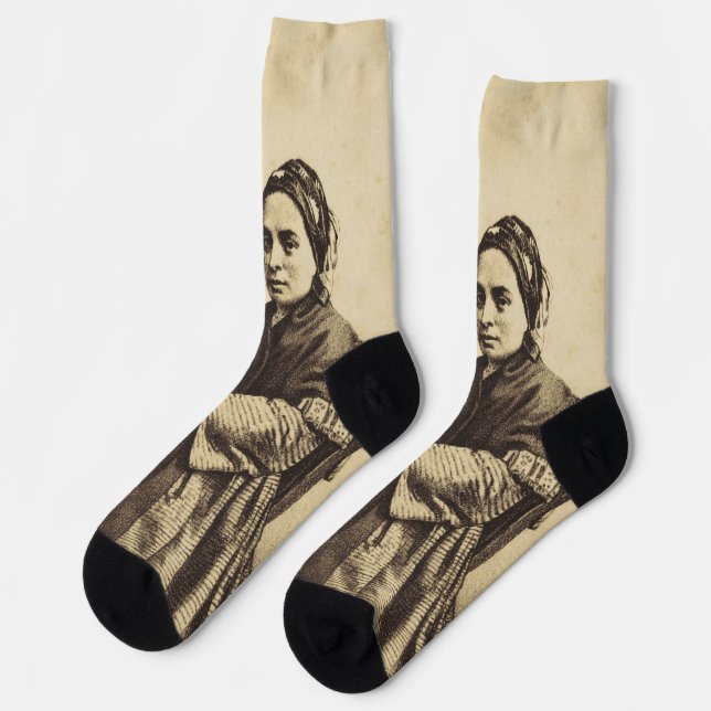 Calcetines Saint Bernadette Soubirous Fine Art (Izquierda)