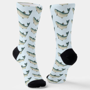 Calcetines Salmón de California por S.A. Kilbourne, pescado v