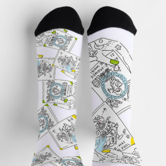 Calcetines Sana Tarot THE FOOL & THE WORLD
