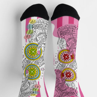 Calcetines Sana Tarot - Two of Pentacles