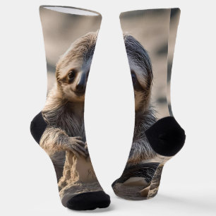 Calcetines Sandy Shores : Baby Sloth Building Sand Castles,