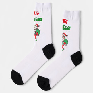 Calcetines Santa Claus juega a la rencilla del fútbol