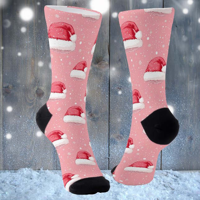 Calcetines Santa Hat y Snowflake (Subido por el creador)