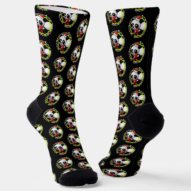 Calcetines Santa Panda Navidad (Angular)
