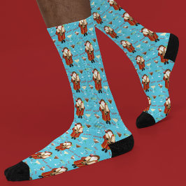 Calcetines Santa Trae El Licor De Navidad 