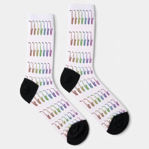 Calcetines Saxofón colorido arcoíris