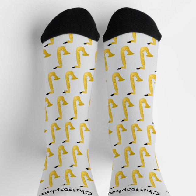 Calcetines Saxophone Design Personalised (Arriba)