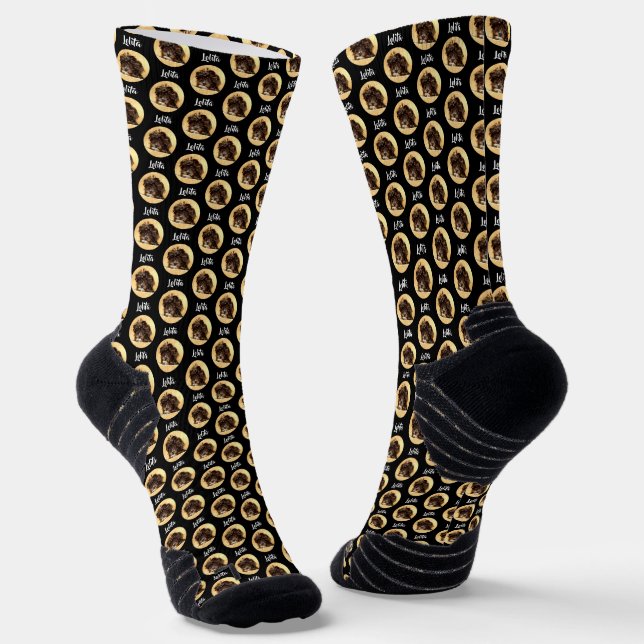 Calcetines Schnoodle zarpa con texto (Angular)