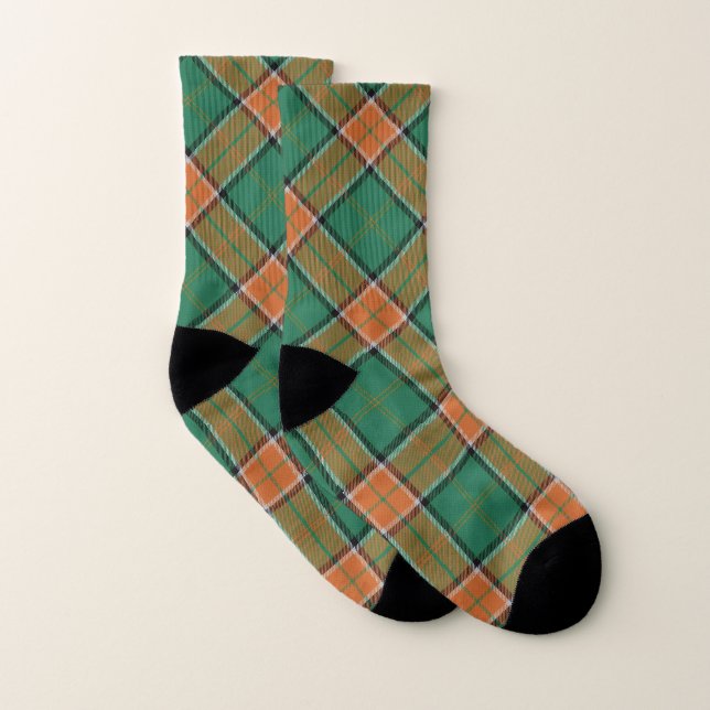 Calcetines Scots Style Clan Pollock Tartan Plaid (Par)