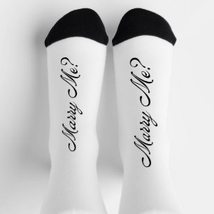 Calcetines ¿Se casará con mi propuesta de Novedad Socks?