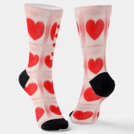 Calcetines Sé mi nota roja de San Valentín