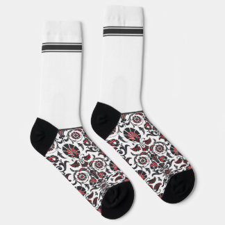 Calcetines Secretly Wild Oriental floral pattern with white