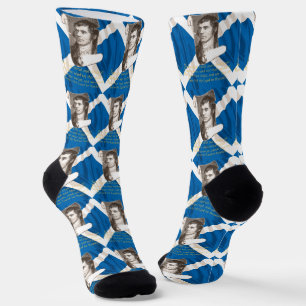 Calcetines Selkirk Grace Burns Night Cita y Saltire